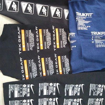 Heat-transfer-printed garments