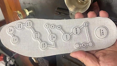 Heat-transfer-printed insole