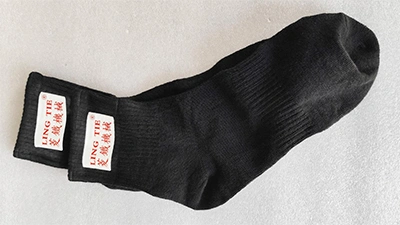 Heat-transfer-printed socks